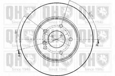 QUINTON HAZELL bdc4541 -  Тормозной диск